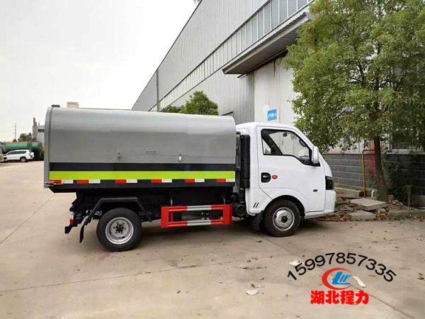 國六東風途逸密封式垃圾車3方