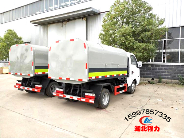 國六東風途逸密封式垃圾車3方