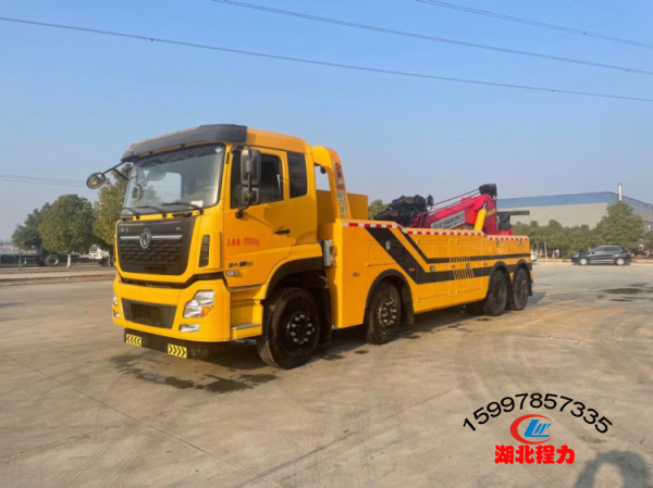 國(guó)六東風(fēng)天龍前四后八拖吊聯(lián)體清障車(chē)