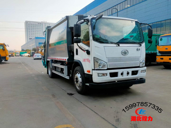 解放壓縮式垃圾車12方
