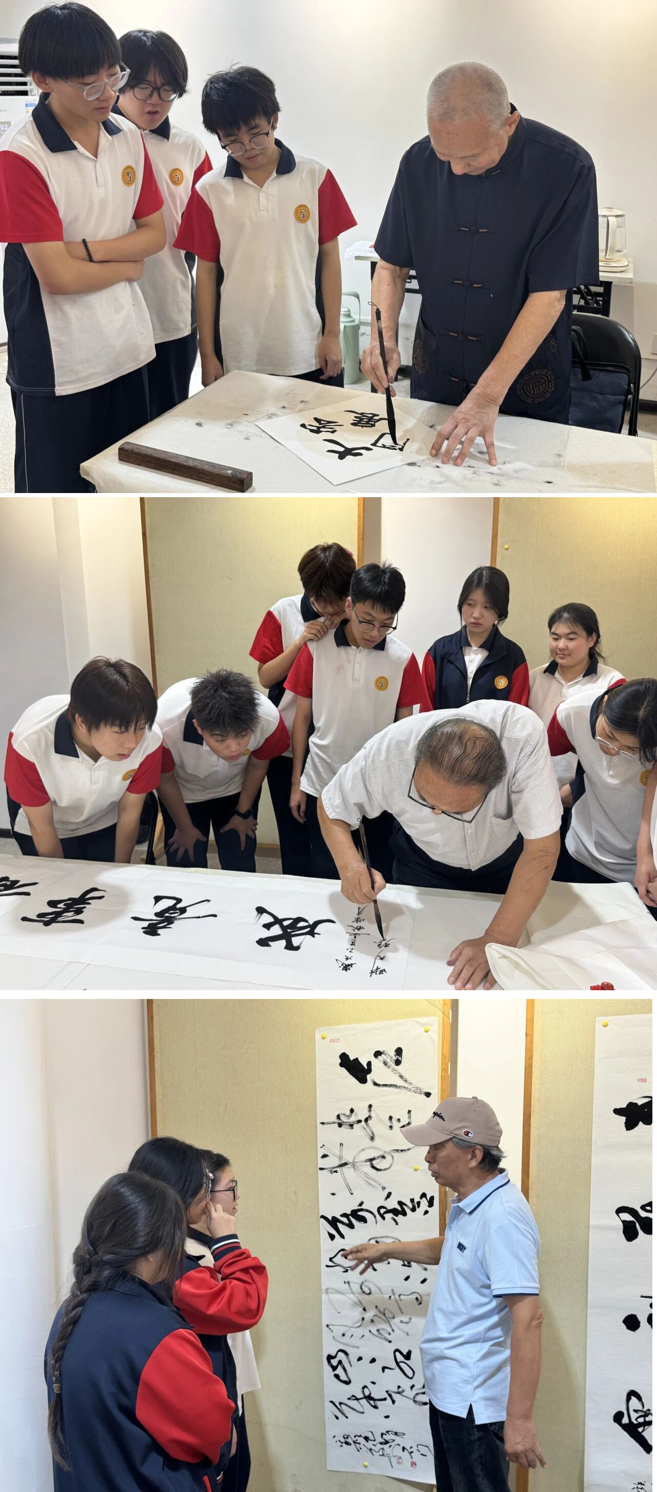 書畫院藝術(shù)家蒞臨精英華唐藝術(shù)高中